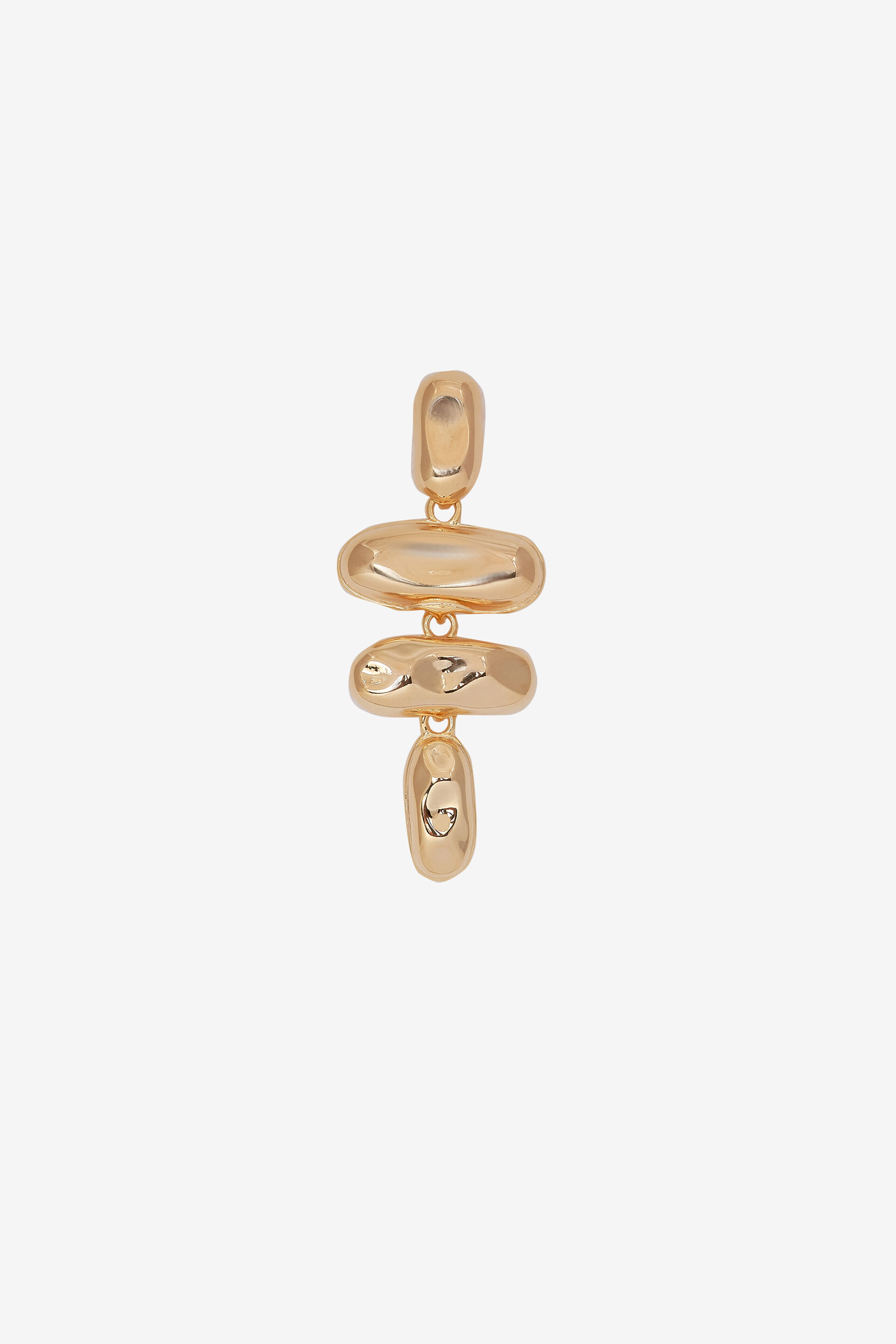 Gold Henge Drop Earrings, , image 3